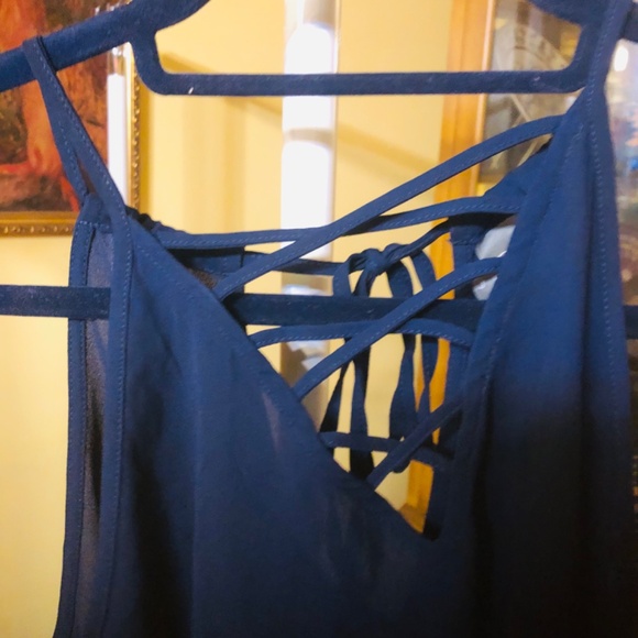 Navy Blue Summer Top - Picture 2 of 3